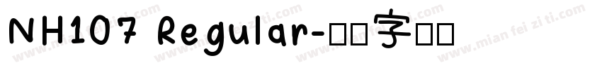 NH107 Regular字体转换
